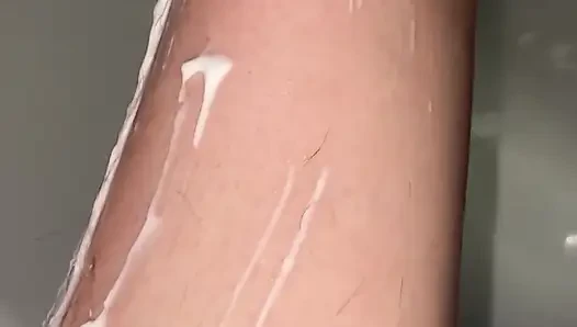 Hairy Legs Shaving Close up