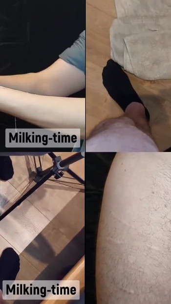 Captivating moment from "There's Dicks Everywhere! Split-Screen Cumpilation 2 (Milking-time)"