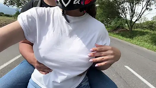 My stepdad picks me up after college to teach me how to fuck