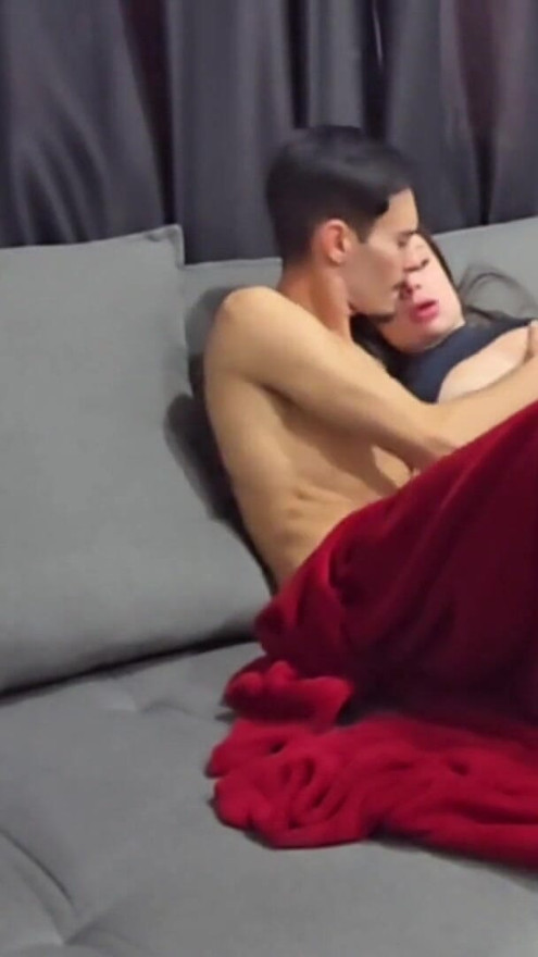My friend came to visit me and caught me and my girlfriend in the act | Clip 3