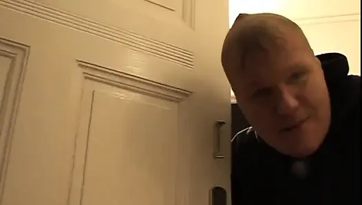 Bathroom fucking big cock sucking