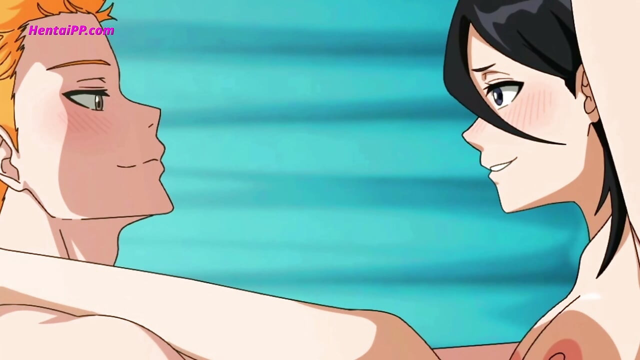 Rukia Pushed Ichigo Against the Wall, His Pants as She Dropped to Her Knees and Took His Cock in Her Mouth