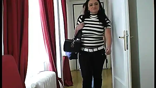 Husband Massages Wife with Huge Tits,fucks Her and Cums