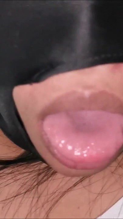 Stunning moment from "Amateur Masked Asian French Student Takes Huge Cumshot"