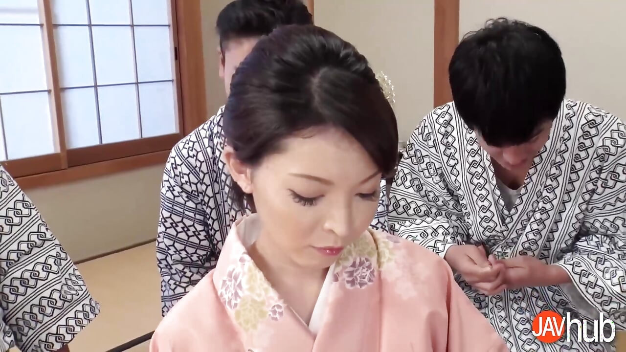 Boys waiting for Hikaru to reveal her sexy body for them