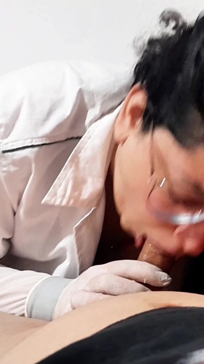 I can't hold back my desire and I suck my patient's cock Part 3 | Clip 1