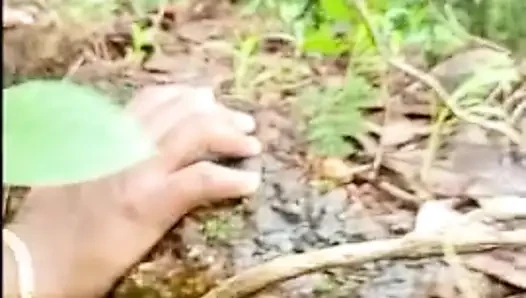 My wife fucking in forest