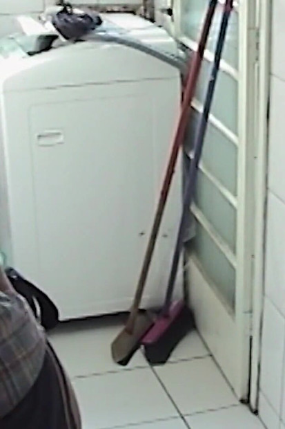 Maid Is Filmed Working Naked