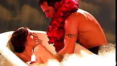 Passionate Couple Have Sensual Steamy Sex in Bath Tub