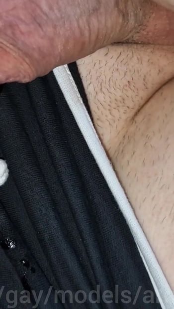 A Huge Precum and a Powerful Cumshot with Huge Fountains From Daddy's Fucking Cock in My Ass!