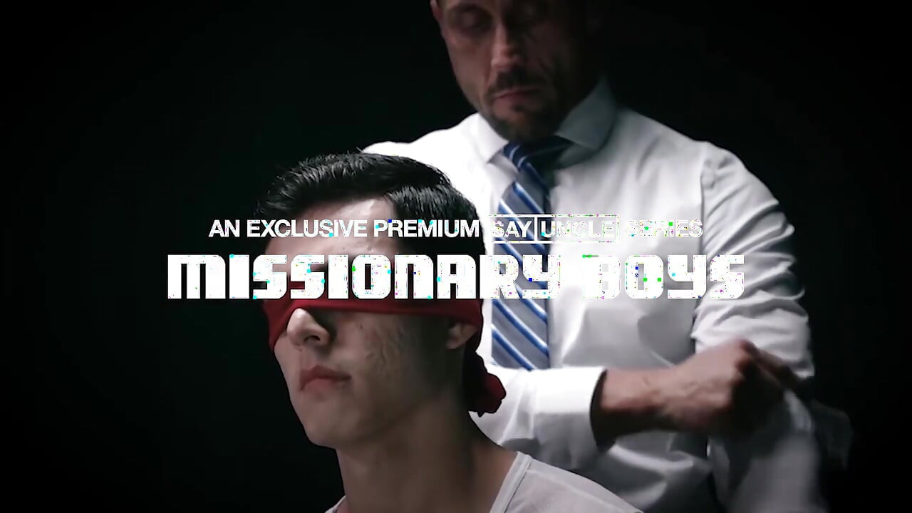 Missionary boy Elder Bar experiences President Lewis's love for a first time and fills his mouth