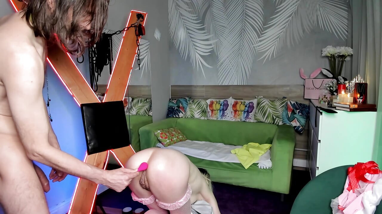 18YO BAD MAID PUNISHED AS HUMAN FURNITURE... All holes used Magic wand + Lush DP, hard pounding, ATM & anal creampie
