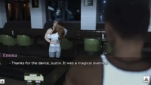 Мачеха игриво танцует с соседом