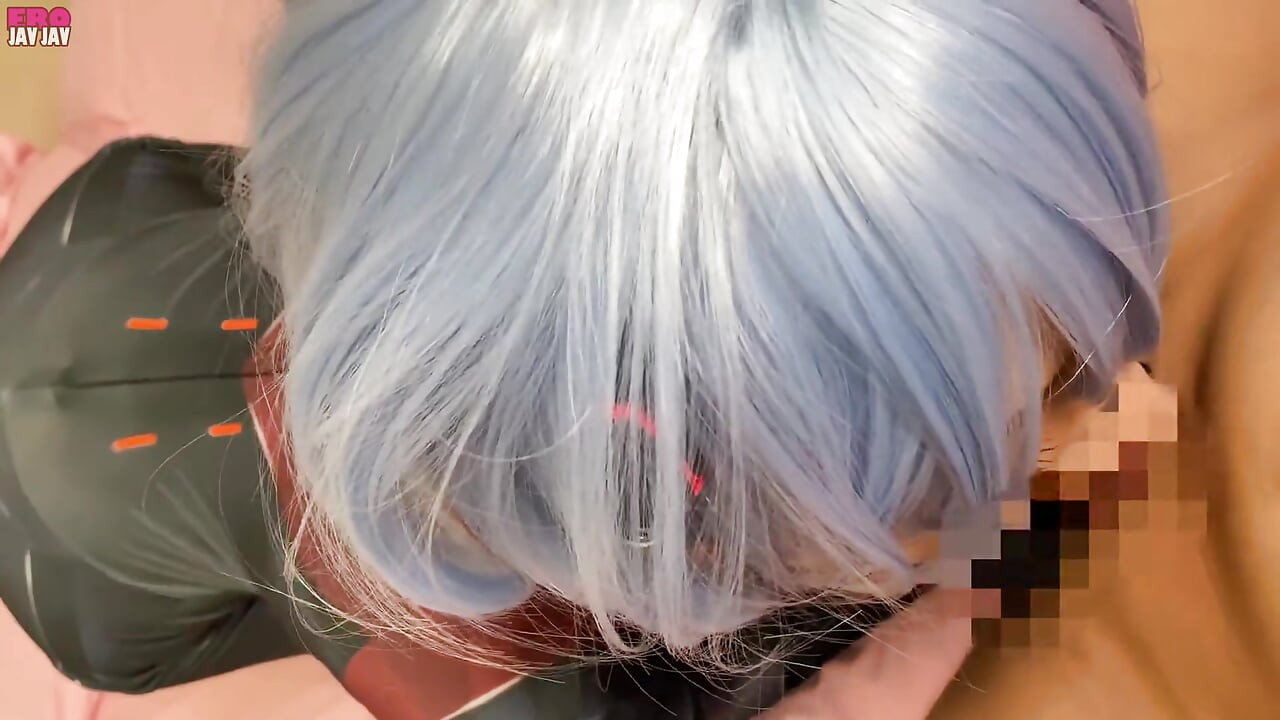 Rei ayanami si anime jepang lagi asik cosplay -