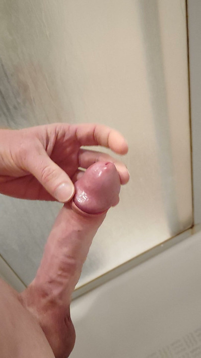 Ruined orgasm with enormous cumshot after 2 weeks of chastity