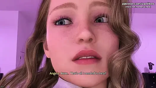 Freshwomen - ein vollbusiges blondes schätzchen und ein teenager mit dickem arsch in Angel & Devil Cosplay genießen einen großen schwanz. Bondage-dreier-sex - teil 13
