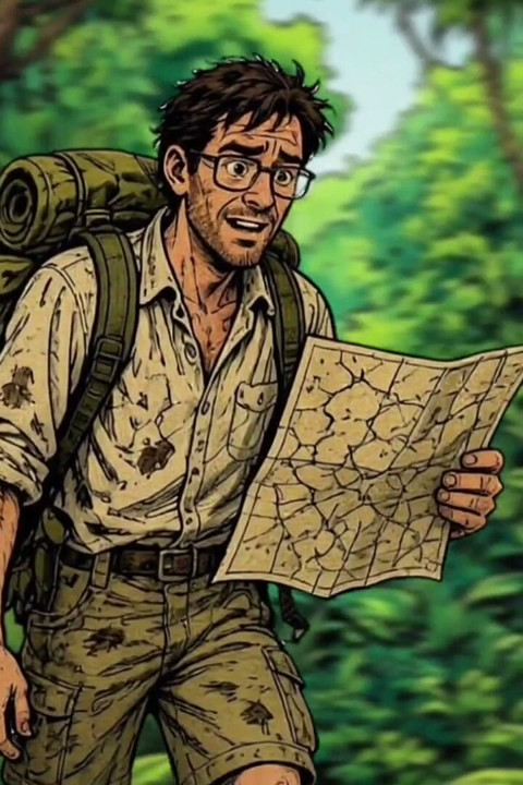 Jungle Cuckold. While the Husband Was Looking for the Trail Jungle, the Black Guy Was Fucking His White Wife