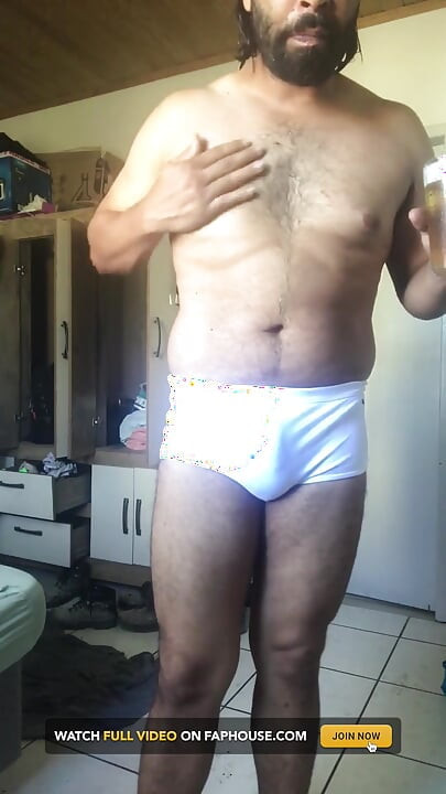 Trying Out New Swim Trunks and Boots. Exercises and Stretches.