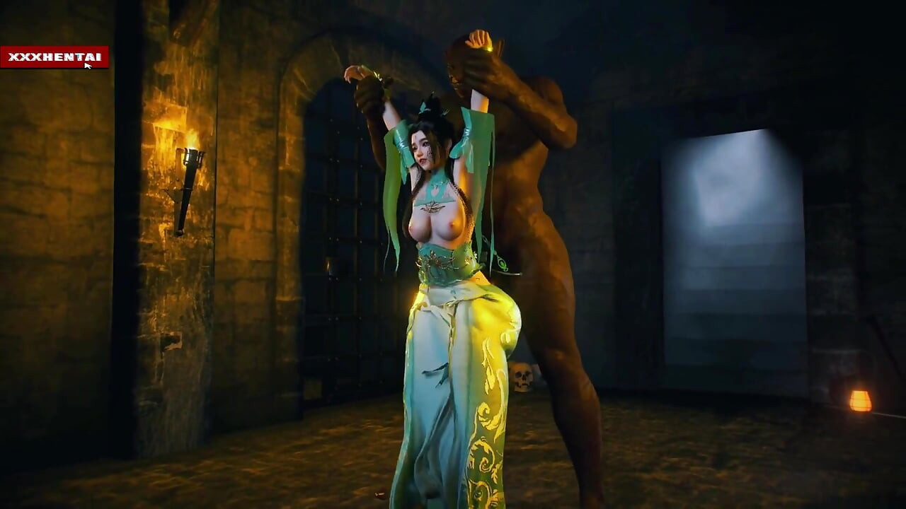 Frumusețe modelul zeița din spațiul cibernetic - animație 3D