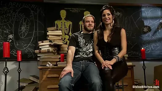 Gia Dimarco Milks Prostate Till Slaveboy Cums Without Her Ever Touching His Cock!