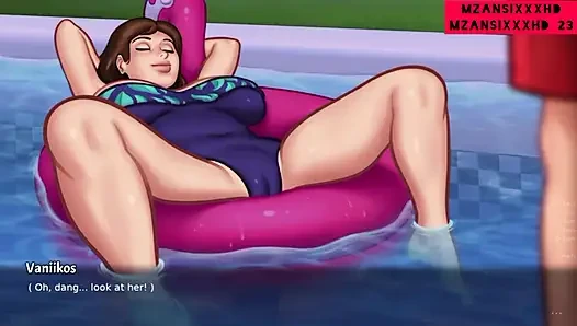 Stiefmutter liebt den großen schwanz des stiefsohns!! (Summertime saga-gameplay)
