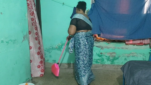 Step mother invited step son to have sex with me while cleaning the house