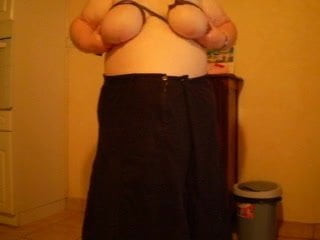 my ssbbw gf bondage tits 2