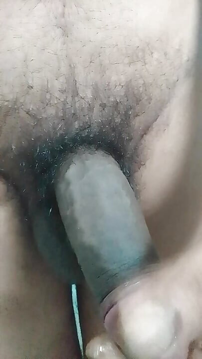 Desi Balck cock masturbation.