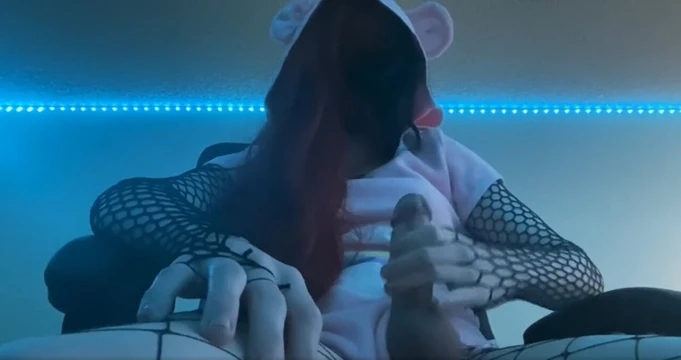 Cute Goth Femboy Helps You Cum