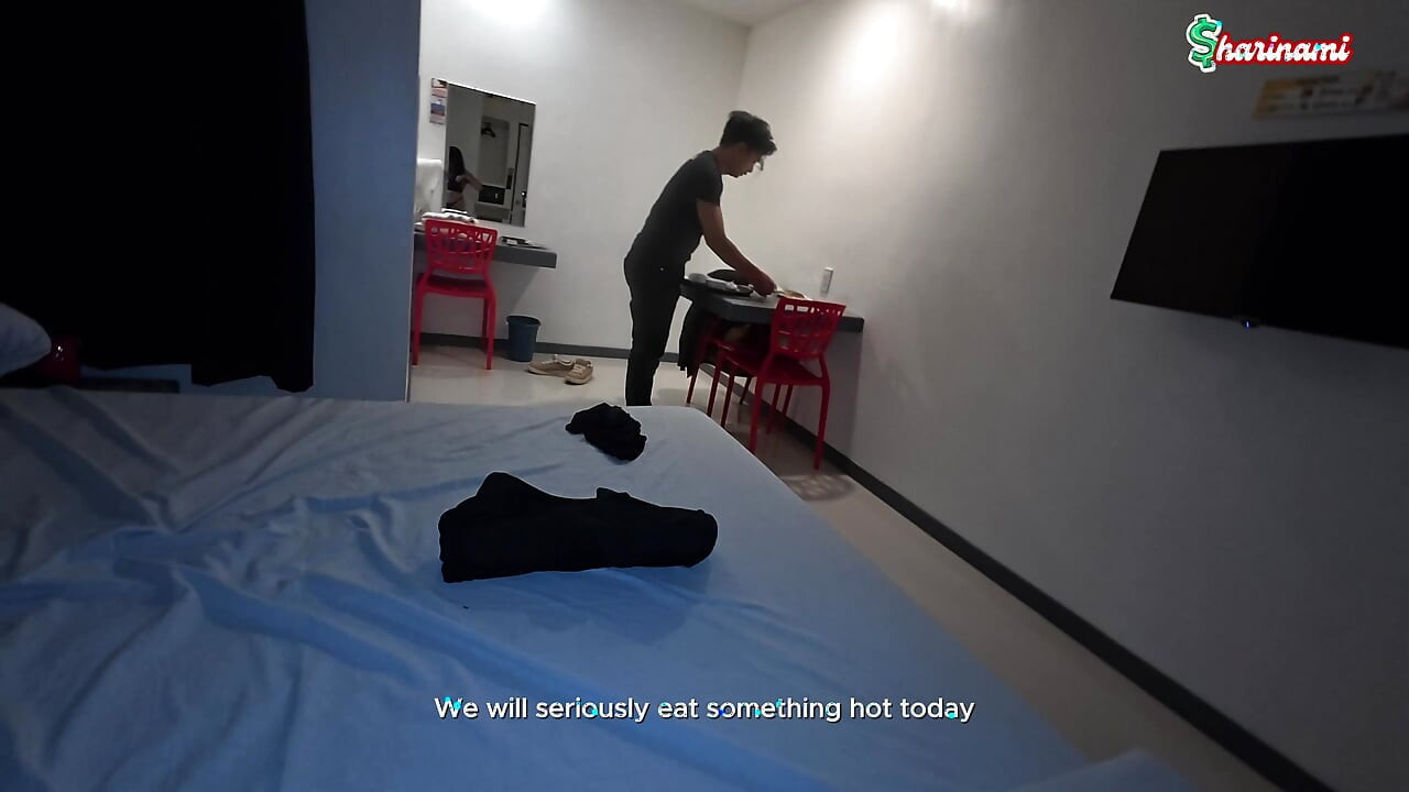 호텔에서 하룻밤을 보냈던 Pinay Sharinami