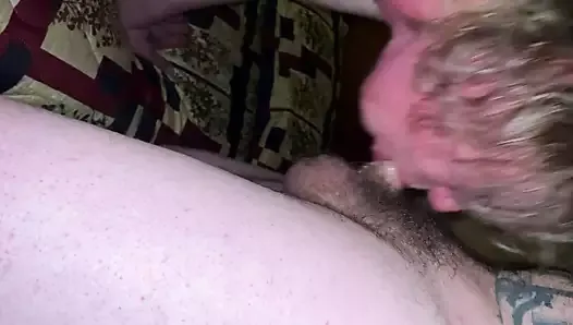 Old Whore Slobbering on my Shaft
