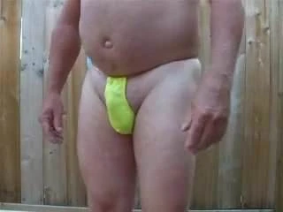 yellow thong