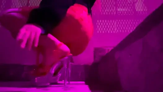 Italian Hot Milf Artemisia Love wearing sexy lingerie and high heels out...