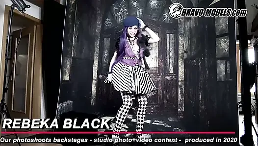 386 -фотосессия за кулисами Rebeka Black - Взрослый