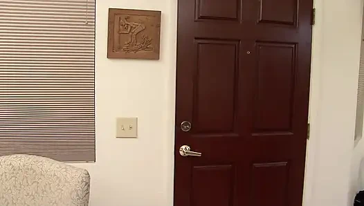 Sexy teen in black stockings ass fucked