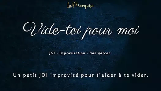 [French Audio Porn] Little JOI to empty you, like a good boy