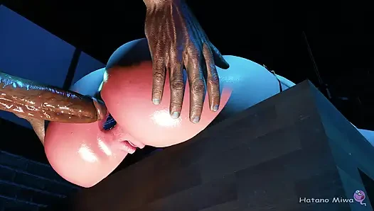 Cewek sange ini lagi asik ngentot kontol monster posisi cowgirl sampai lubang pantatnya menganga lebar