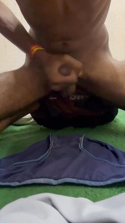 I jerked off onto my sister-in-law Shakuntala's panties