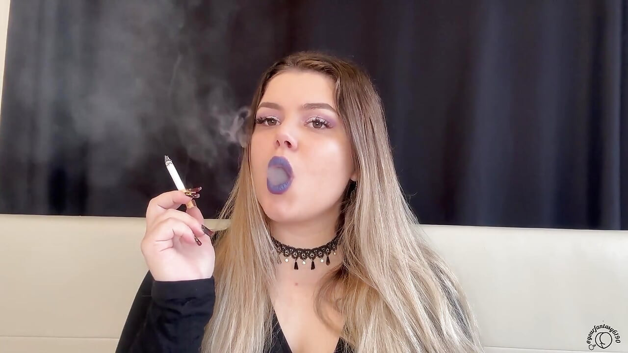 Worship My Smoke: BBW Goddess Puffs Cig & Vape