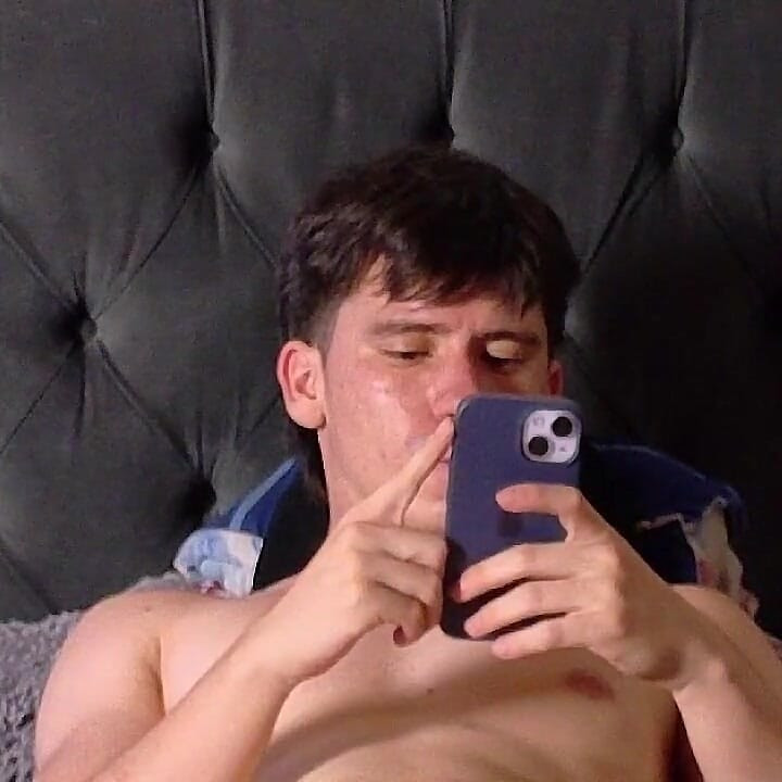 Latin Man Is Naked on His Bed and Shows His Ass
