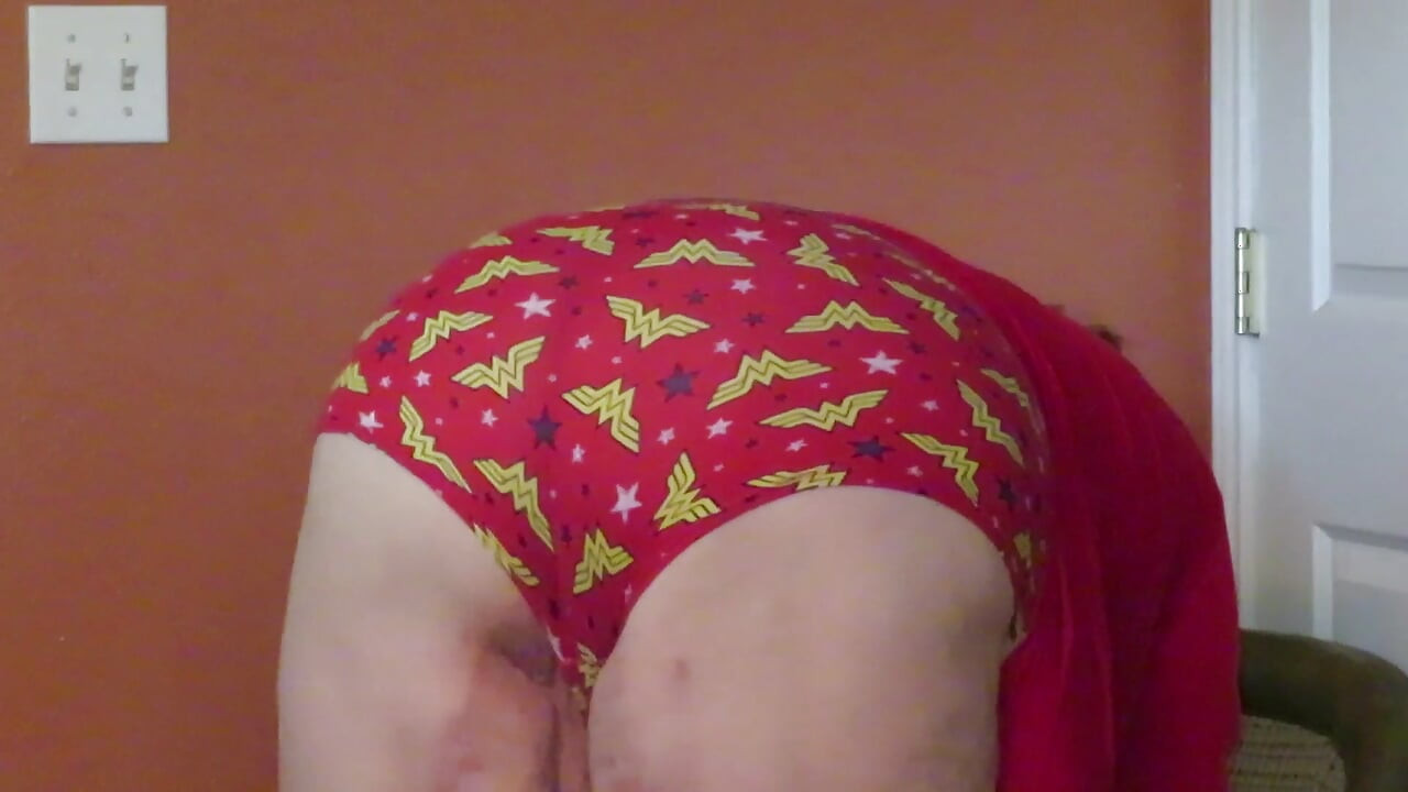 Strip tease from red dress and flaming boots part 1