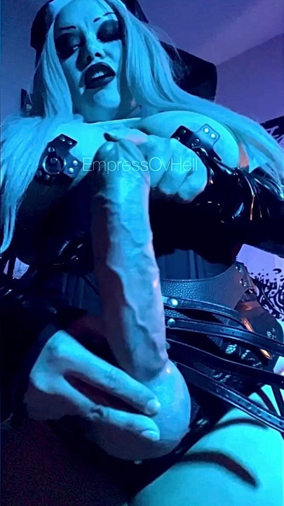 Big titty goth nun strap on