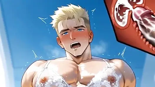 The Boys on the Team Fucked and Rubbed the Trans Coach's Pussy. Ftm Hentai Animation