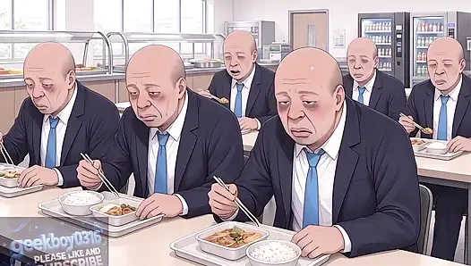 Program pemuliaan kantor - kembalikan kepercayaan diri, pria jelek - ciuman - seks- hamil - HD - hentai ai video