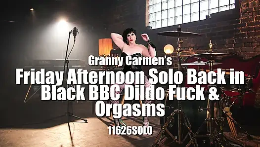 Nine Carmen'in cuma öğleden sonra tek başına siyah büyük zenci yarağı dildo sikişi ve orgazmları 11626solo