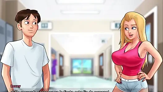 A mature woman against a young girl - summertime saga