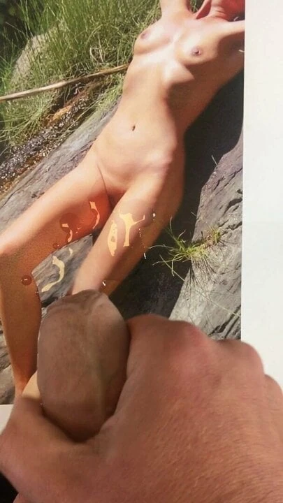 Cumshot on super hot milf