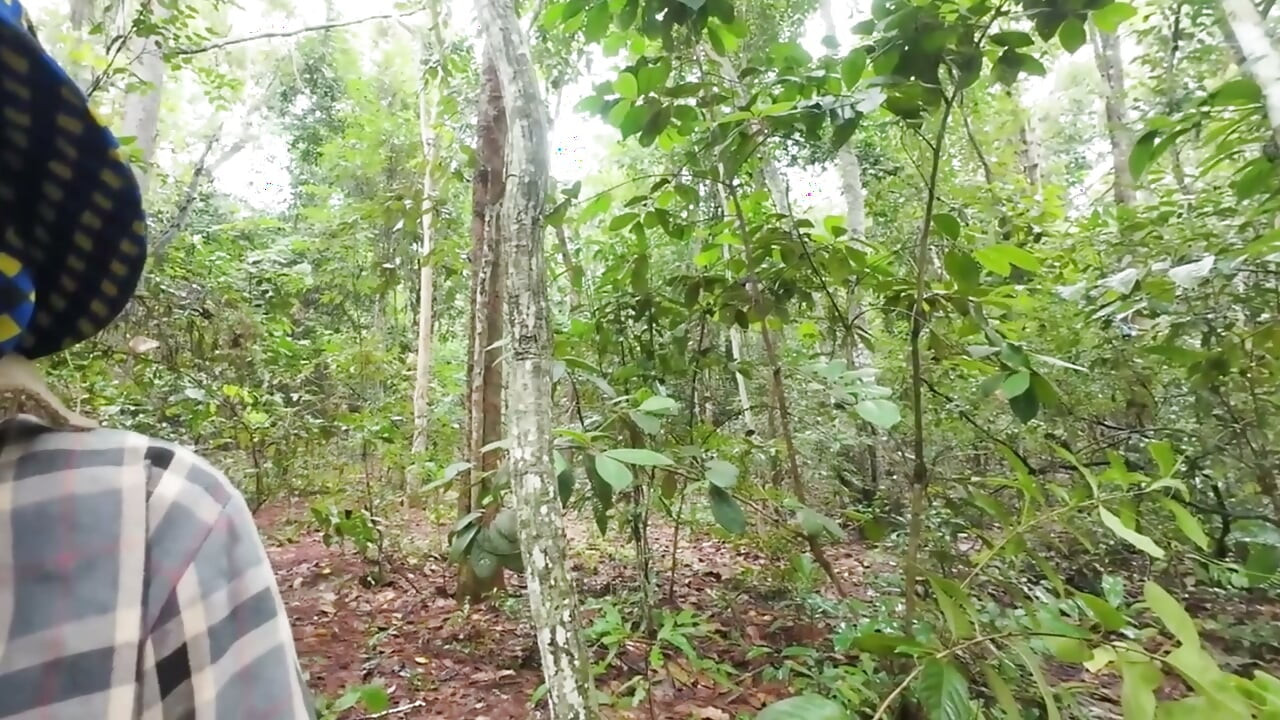 Thai Teenager Walks around Picking Mushrooms and Gets Fucked in the Pussy. Thai Audio