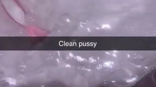 Cleaning my little pussy