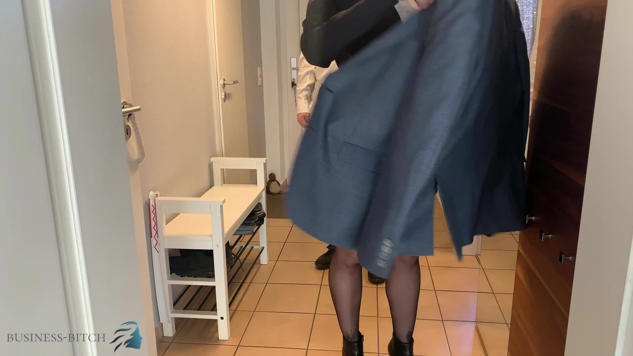 business meeting, home office anal fuck - business-bitch